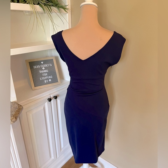 Diane Von Furstenberg Women’s Dress Size 6 Blue Jori Fitted Sleeveless Bodycon - Picture 4 of 12
